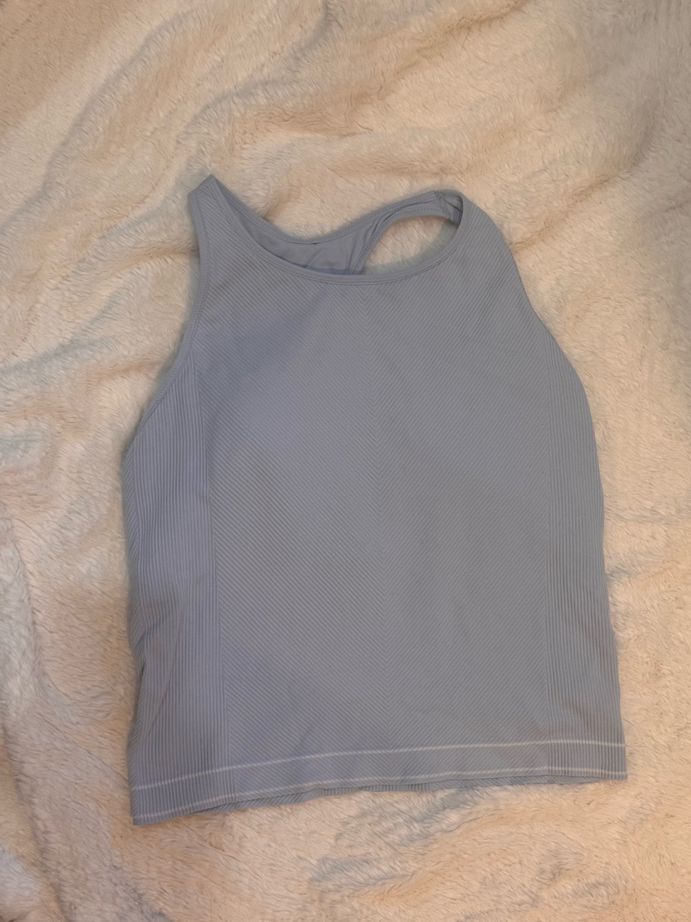 CALIA by Carrie Underwood Light Blue Ribbed Tank Top